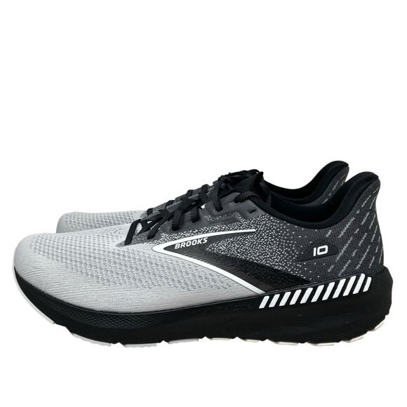 Brooks Running Shoes Mens 14 D Launch GTS 10 Black White Stability Road Trainer - Picture 5 of 14